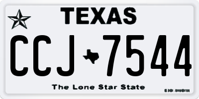 TX license plate CCJ7544