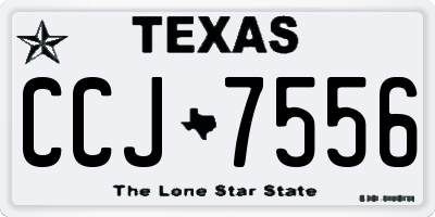 TX license plate CCJ7556