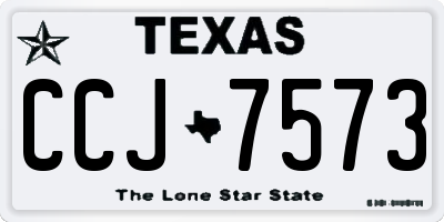TX license plate CCJ7573