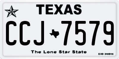 TX license plate CCJ7579