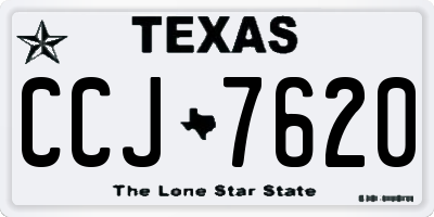 TX license plate CCJ7620