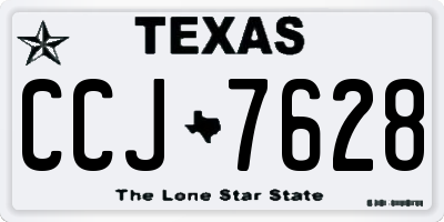 TX license plate CCJ7628