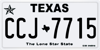 TX license plate CCJ7715