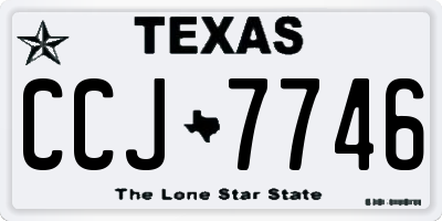 TX license plate CCJ7746