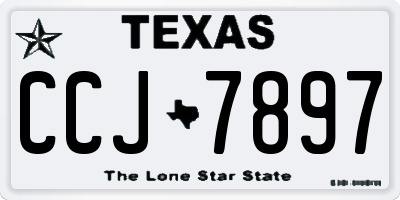 TX license plate CCJ7897