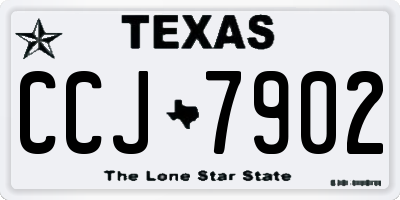 TX license plate CCJ7902