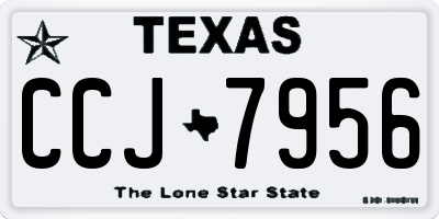 TX license plate CCJ7956