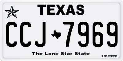 TX license plate CCJ7969