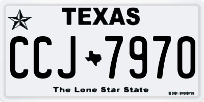 TX license plate CCJ7970