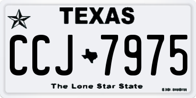 TX license plate CCJ7975