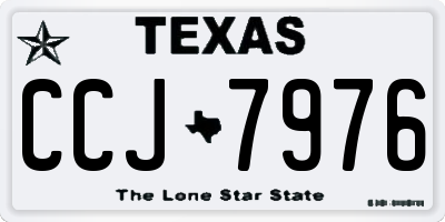 TX license plate CCJ7976