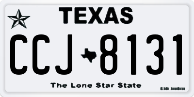 TX license plate CCJ8131