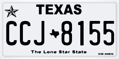 TX license plate CCJ8155