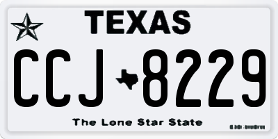 TX license plate CCJ8229