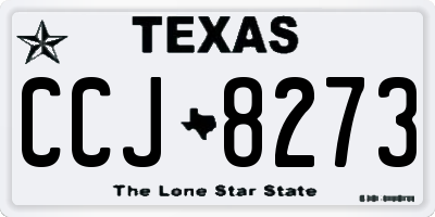 TX license plate CCJ8273