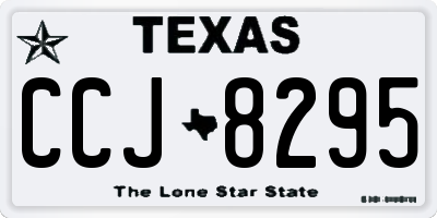 TX license plate CCJ8295