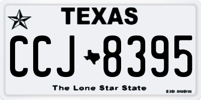 TX license plate CCJ8395