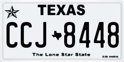 TX license plate CCJ8448