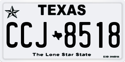 TX license plate CCJ8518