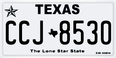 TX license plate CCJ8530