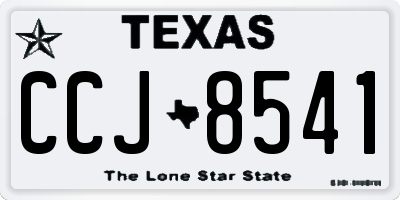 TX license plate CCJ8541