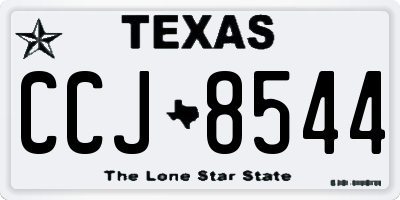 TX license plate CCJ8544