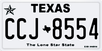 TX license plate CCJ8554
