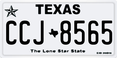 TX license plate CCJ8565