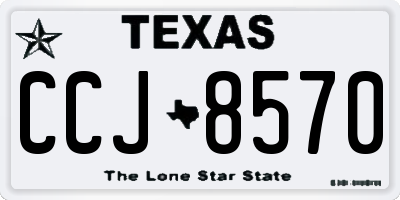 TX license plate CCJ8570