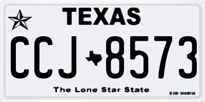 TX license plate CCJ8573
