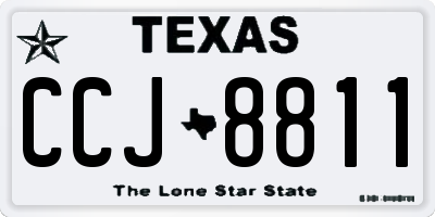TX license plate CCJ8811