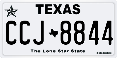 TX license plate CCJ8844