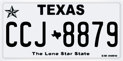 TX license plate CCJ8879