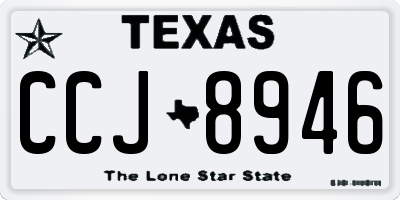 TX license plate CCJ8946