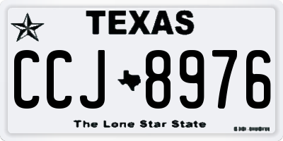 TX license plate CCJ8976
