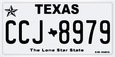 TX license plate CCJ8979