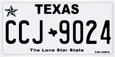 TX license plate CCJ9024