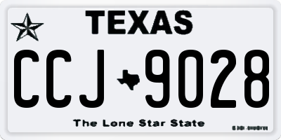 TX license plate CCJ9028