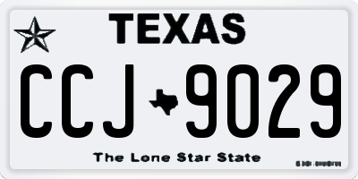 TX license plate CCJ9029