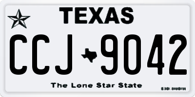 TX license plate CCJ9042