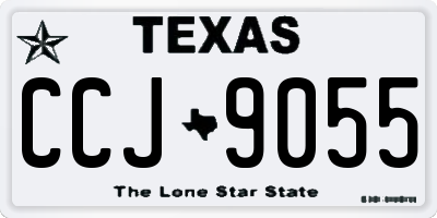 TX license plate CCJ9055