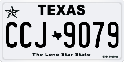 TX license plate CCJ9079