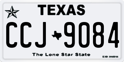 TX license plate CCJ9084