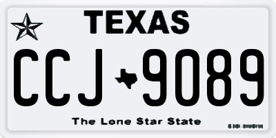 TX license plate CCJ9089