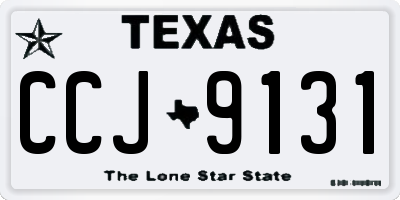 TX license plate CCJ9131