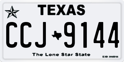 TX license plate CCJ9144