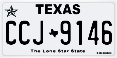 TX license plate CCJ9146