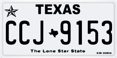 TX license plate CCJ9153
