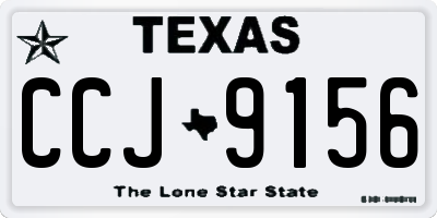TX license plate CCJ9156