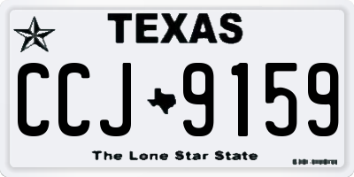 TX license plate CCJ9159